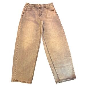 Street Wear Society Womens Blue High‎ Rise Wide Leg Jeans Size 8